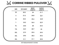 Corrine Ribbed Pullover Top in Pumpkin