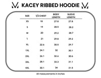 Kacey Ribbed Hoodie in Rose