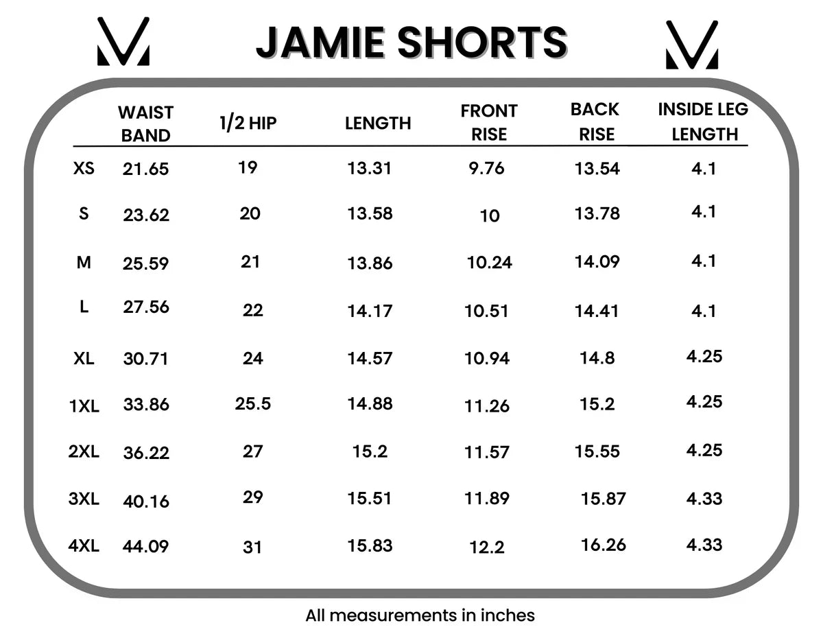 Jamie Shorts in Rainbow Stripes
