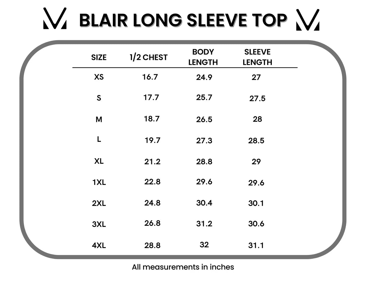 Blair Long Sleeve Top in Autumn Watercolor