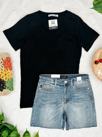 Sophie Pocket Tee in Black
