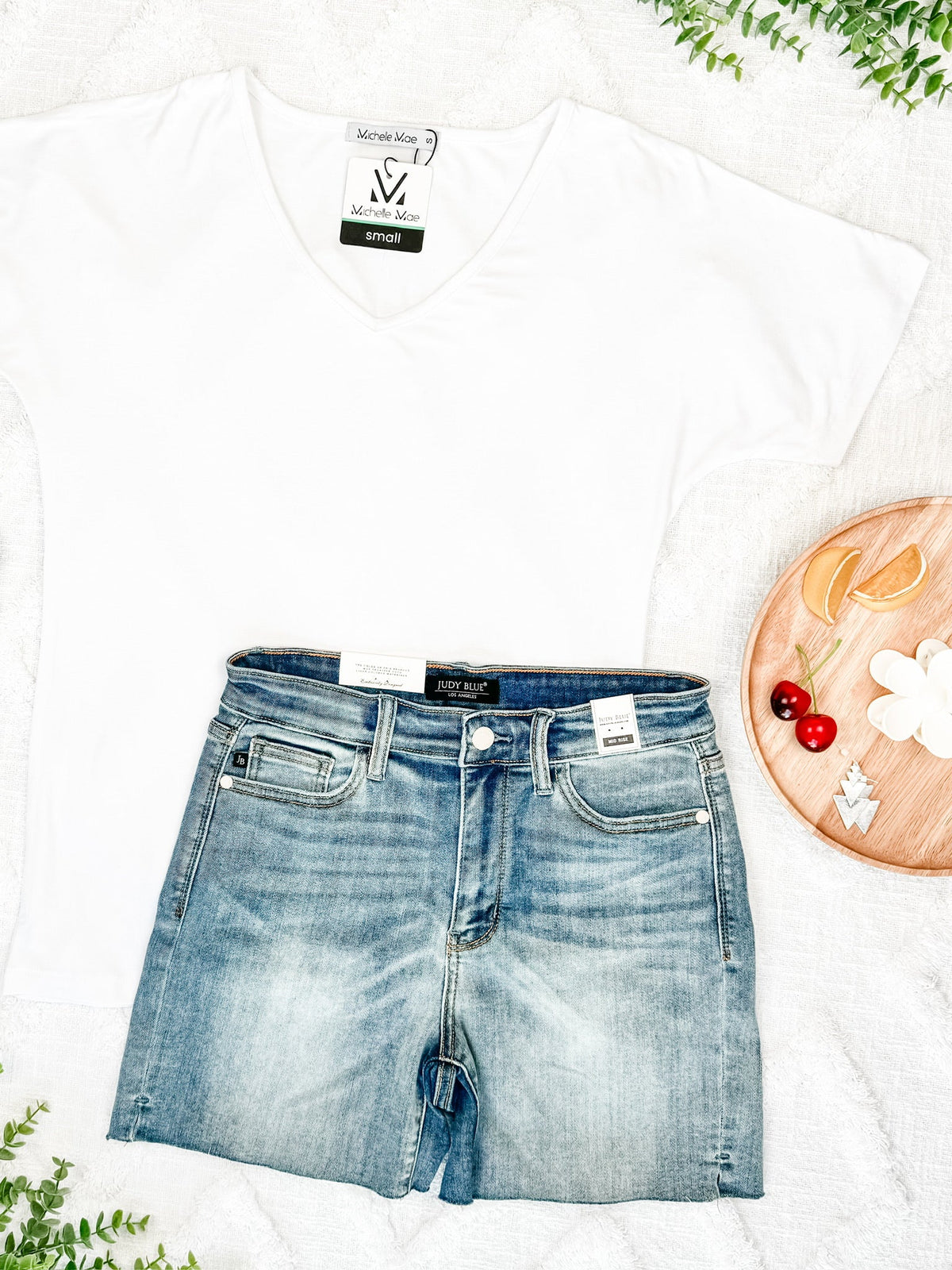 Chloe Cozy Tee in White