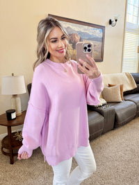Aurora Cozy Sweater in Lilac