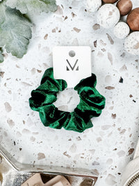 Velvet Scrunchie in Green