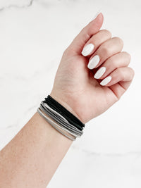 Black and Grey Hair Tie Sets