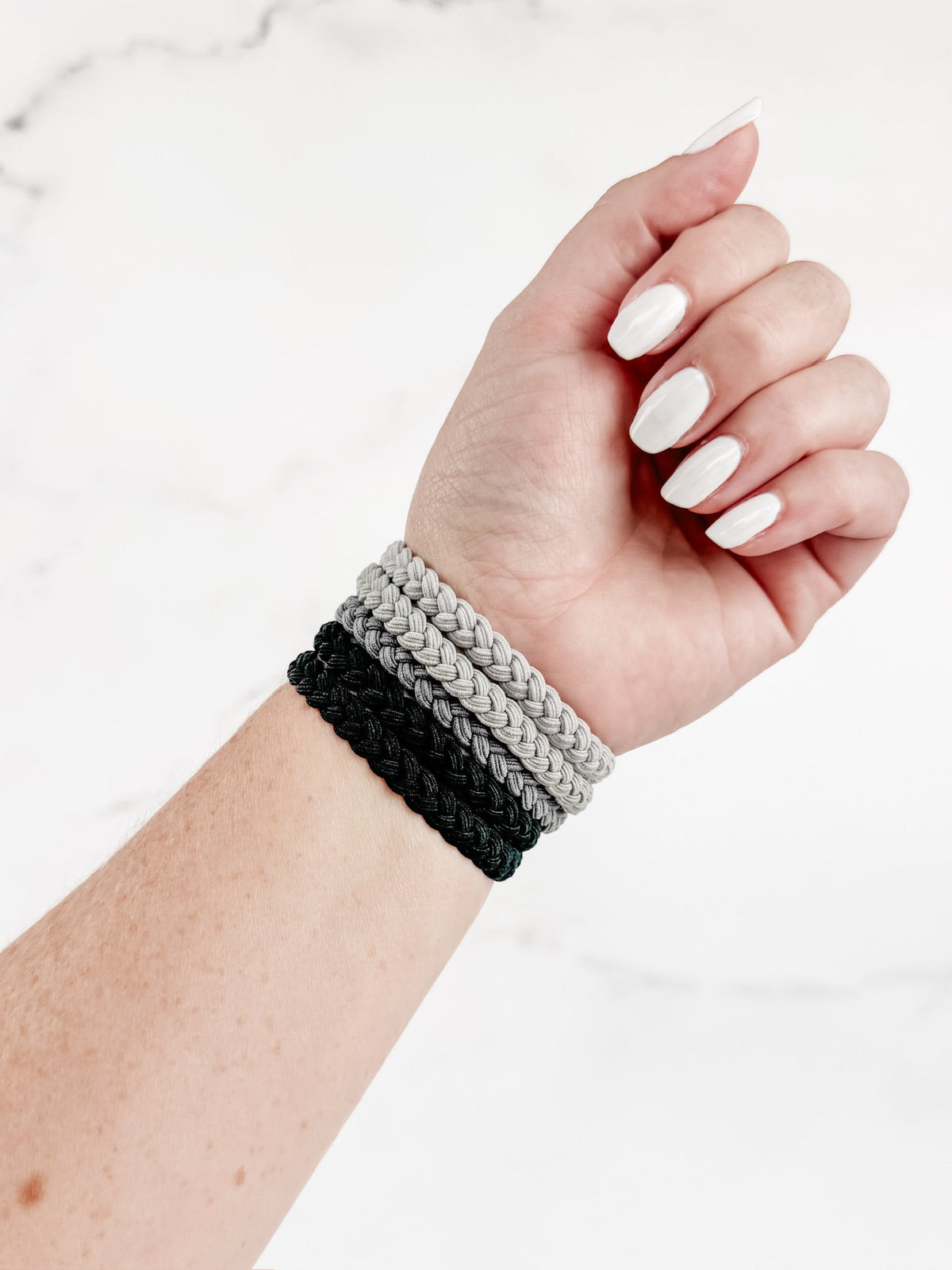 Black and Grey Hair Tie Sets