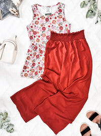 Presley Palazzo Pants in Brick