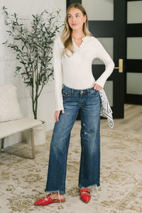 Kaiya Low Rise Wilhelmina Baggy Jean with Bandana Loop