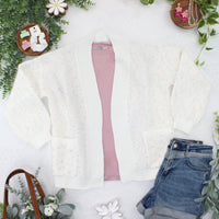 Kinsley Cardigan in Purple, Pink, and Green