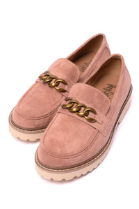 Literally Loafers in Blush Faux Suede by Corky's