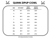 Quinn Zip Up Cowl in Evergreen
