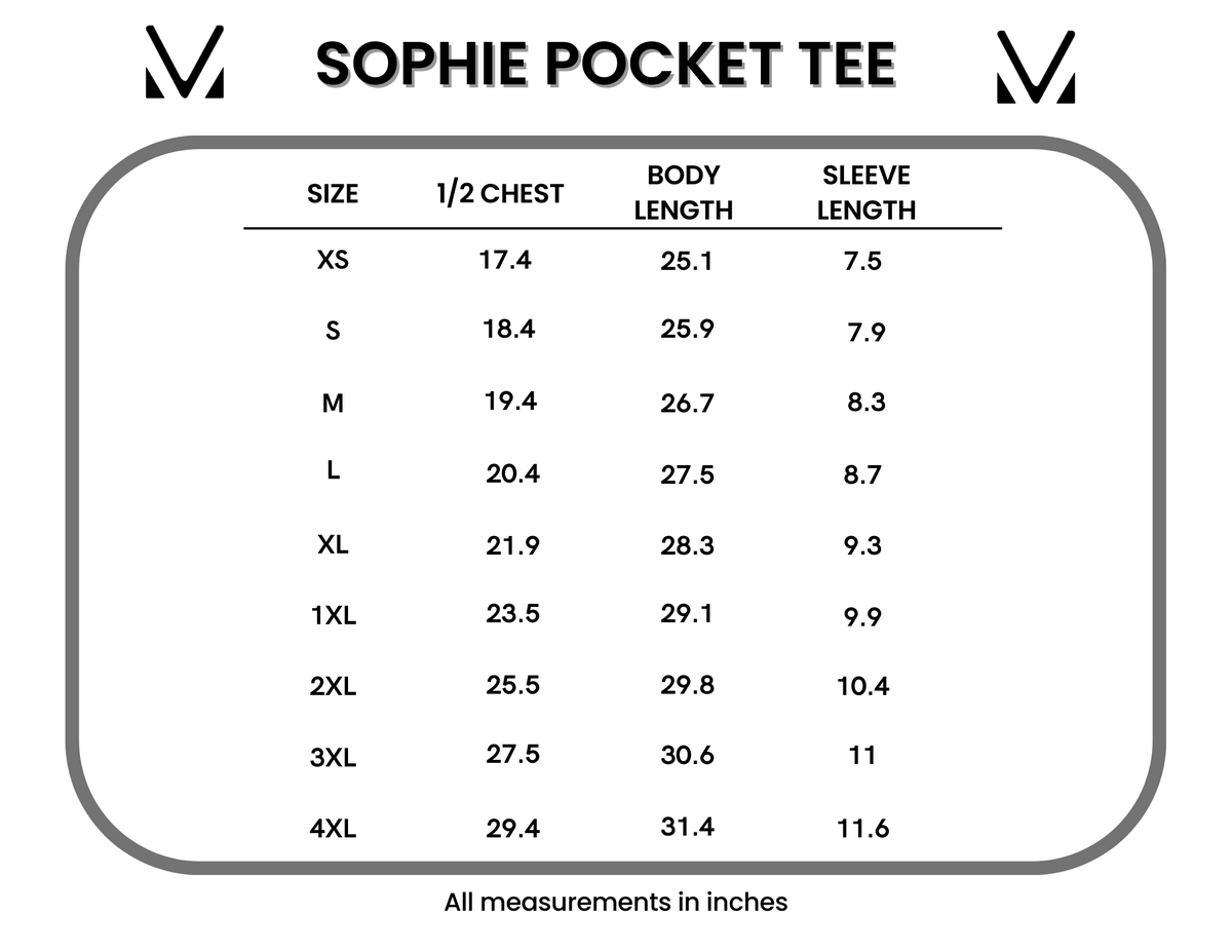 Sophie Pocket Tee in Black