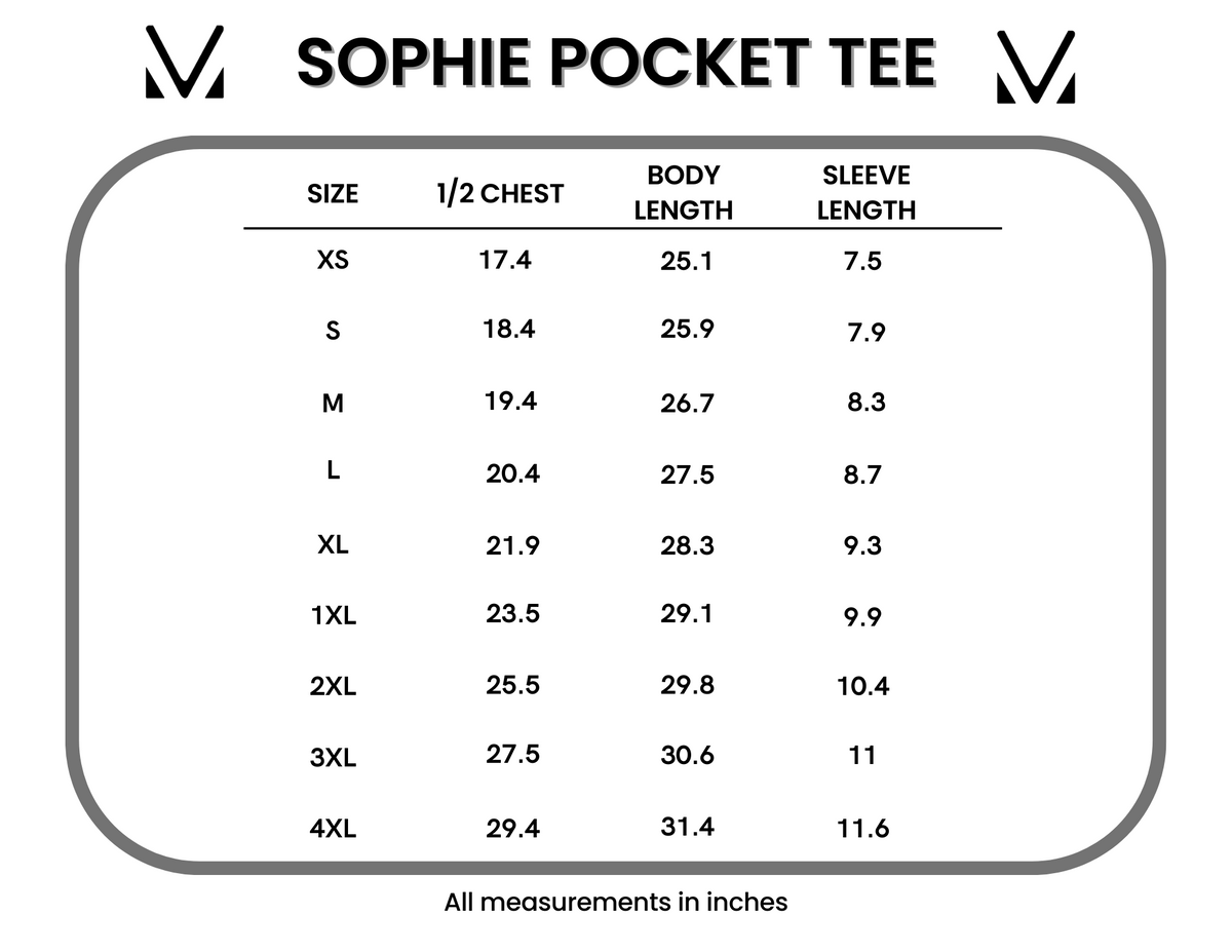Sophie Pocket Tee in Rose