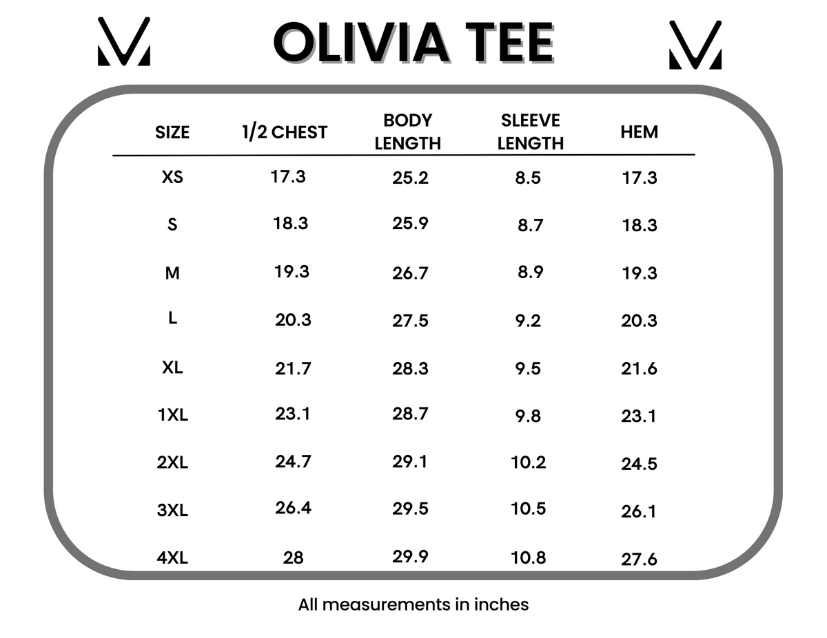 Olivia Tee in Multiple Colors
