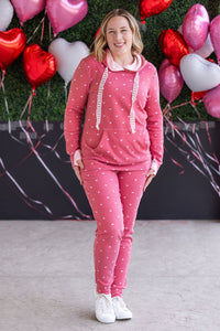 Classic Joggers in Sweetheart Red