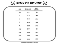 Remy Zip Up Vest in Dark Camo