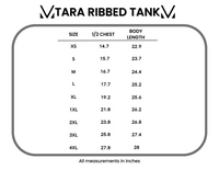 Tara Ribbed Tank in Black