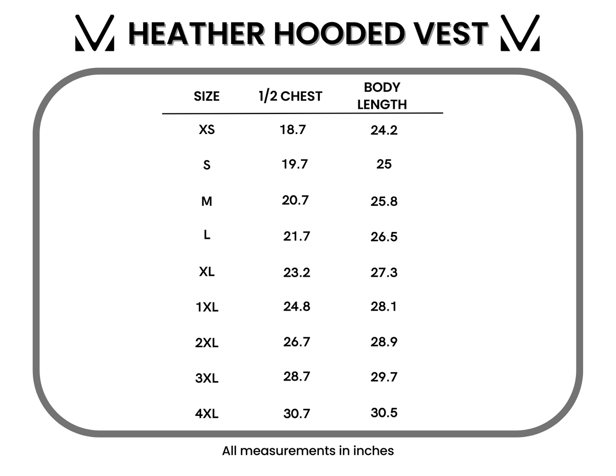 Heather Geometric Hooded Vest in Mustard