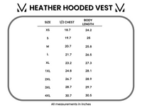 Heather Geometric Hooded Vest in Mustard