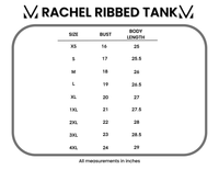 Rachel Ribbed Tank in Yellow