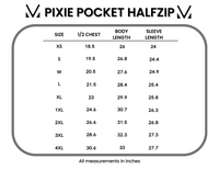 Pixie Pocket Halfzip Hoodie in Heathered Navy
