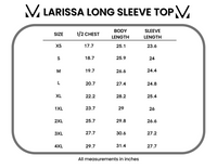 Larissa Long Sleeve in Neutral Leaves