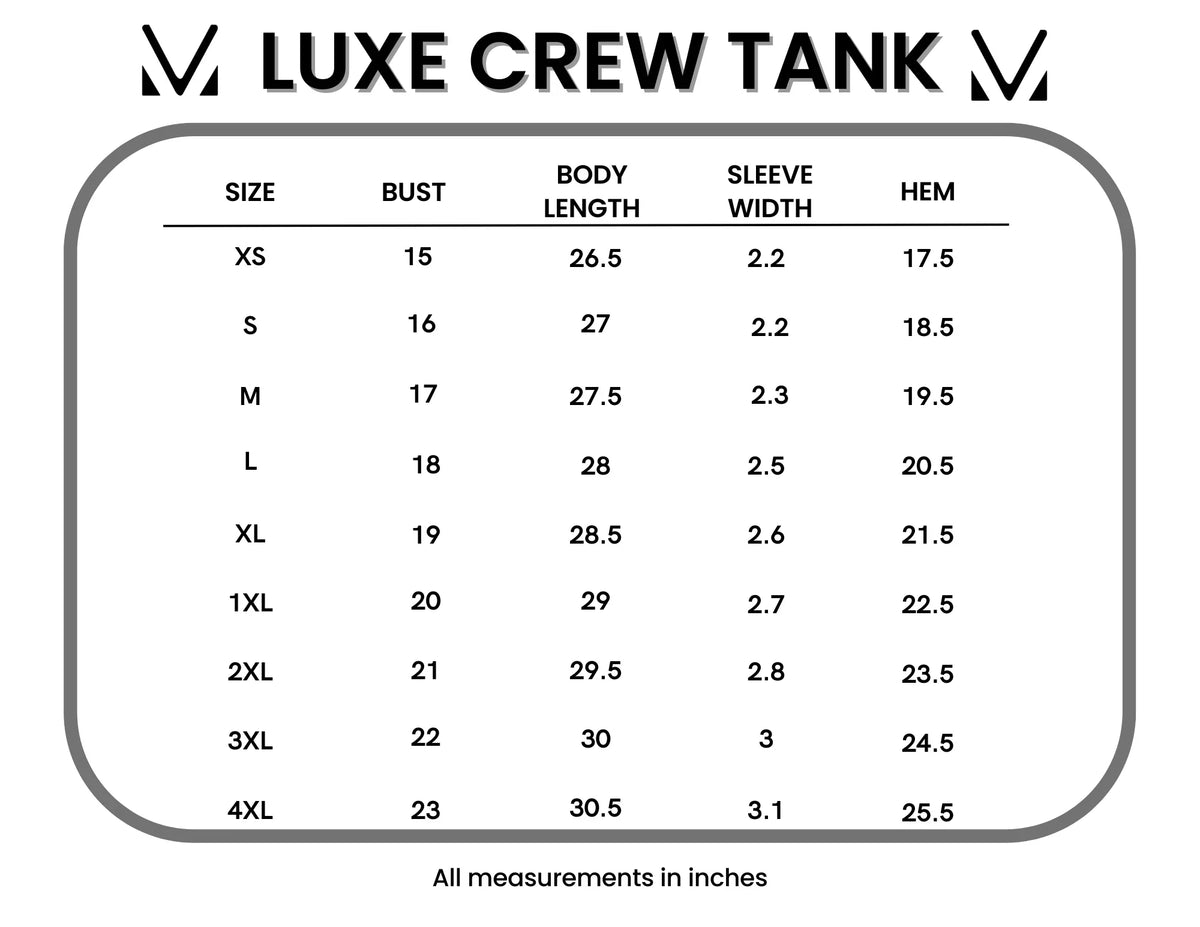 Luxe Crew Tank in Papaya