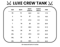 Luxe Crew Tank in Papaya