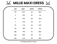Millie Maxi Dress in Abstract Aqua Breeze