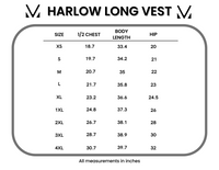 Harlow Long Vest in Black