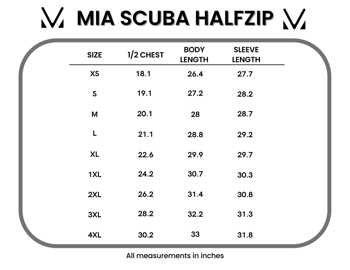 Mia Scuba Half zip in Black
