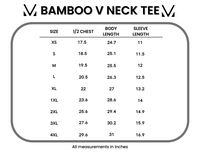 Bamboo V Neck Tee in Black