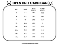 Open Knit Cardigan in Black