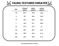 Talina Textured Sweater in Brick