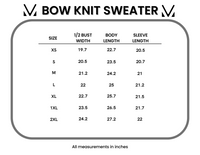 Bethany Bow Knit Sweater in Light Pink