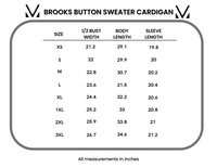 Brooks Button Sweater Cardigan in Grey