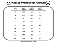 Vintage Wash Pocket Pullover in Nautical Navy