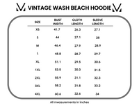 Vintage Wash Beach Hoodie in Seabreeze