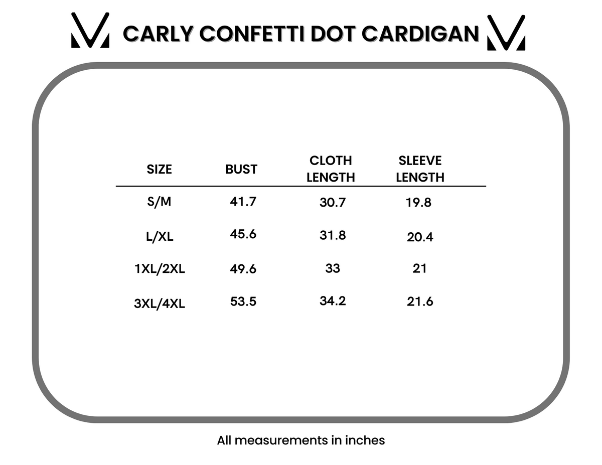 Carly Confetti Dot Cardigan in Pumpkin