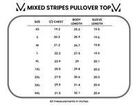 Mixed Stripes Pullover Top