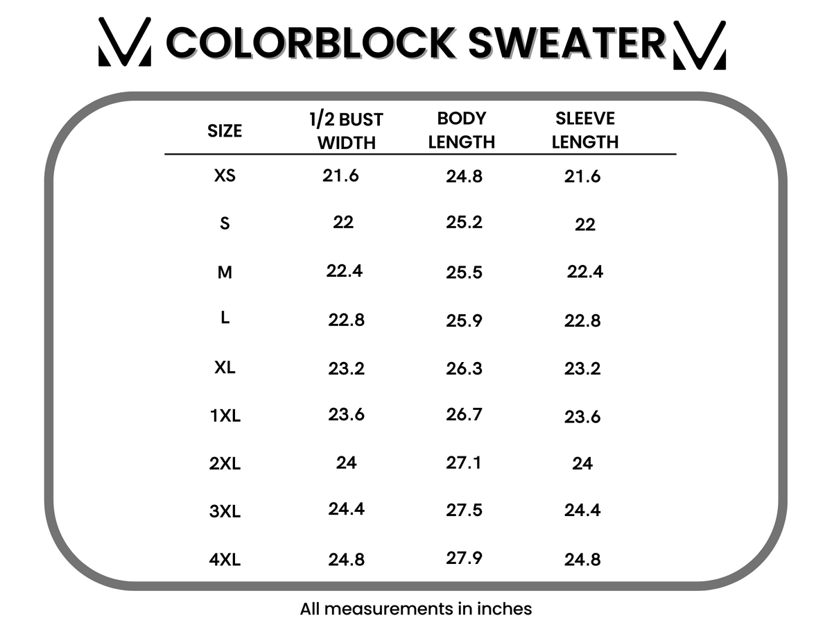 Neutral Mix Colorblock Sweater
