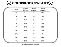 Neutral Mix Colorblock Sweater
