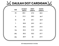 Dalilah Dot Cardigan in Tan