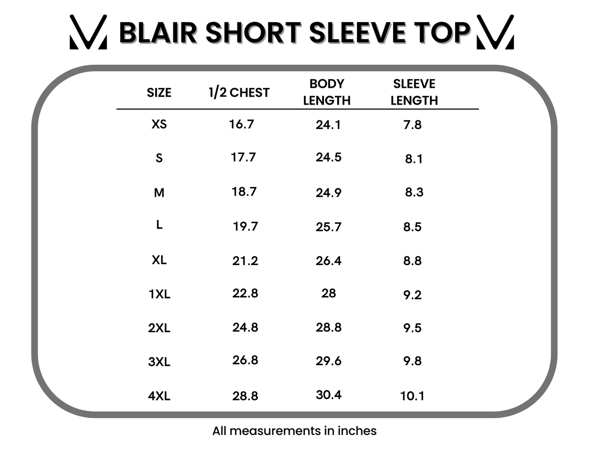 Blair Short Sleeve Top in Sky Blue