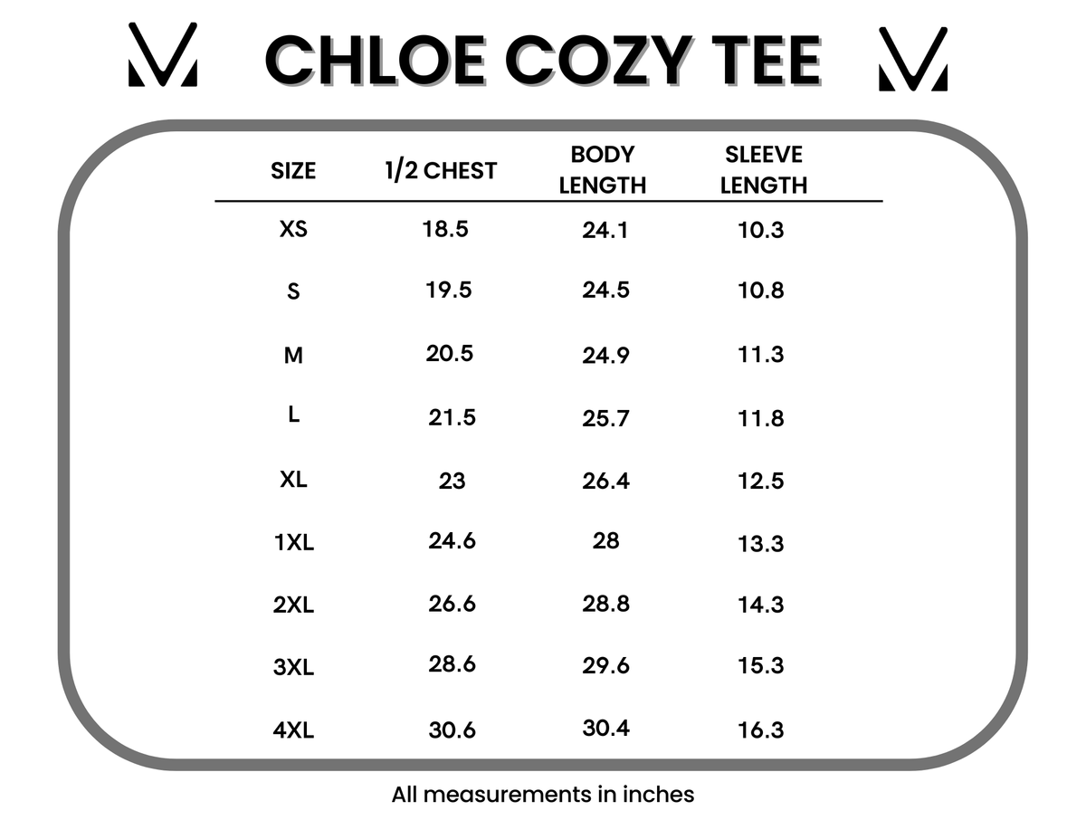 Chloe Cozy Tee in Micro Pink Floral