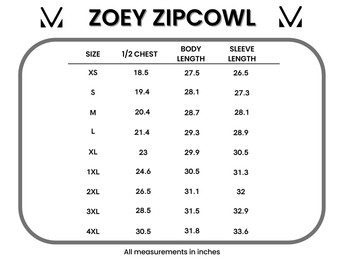 Classic Zoey ZipCowl Sweatshirt in Maple and Fall Foliage