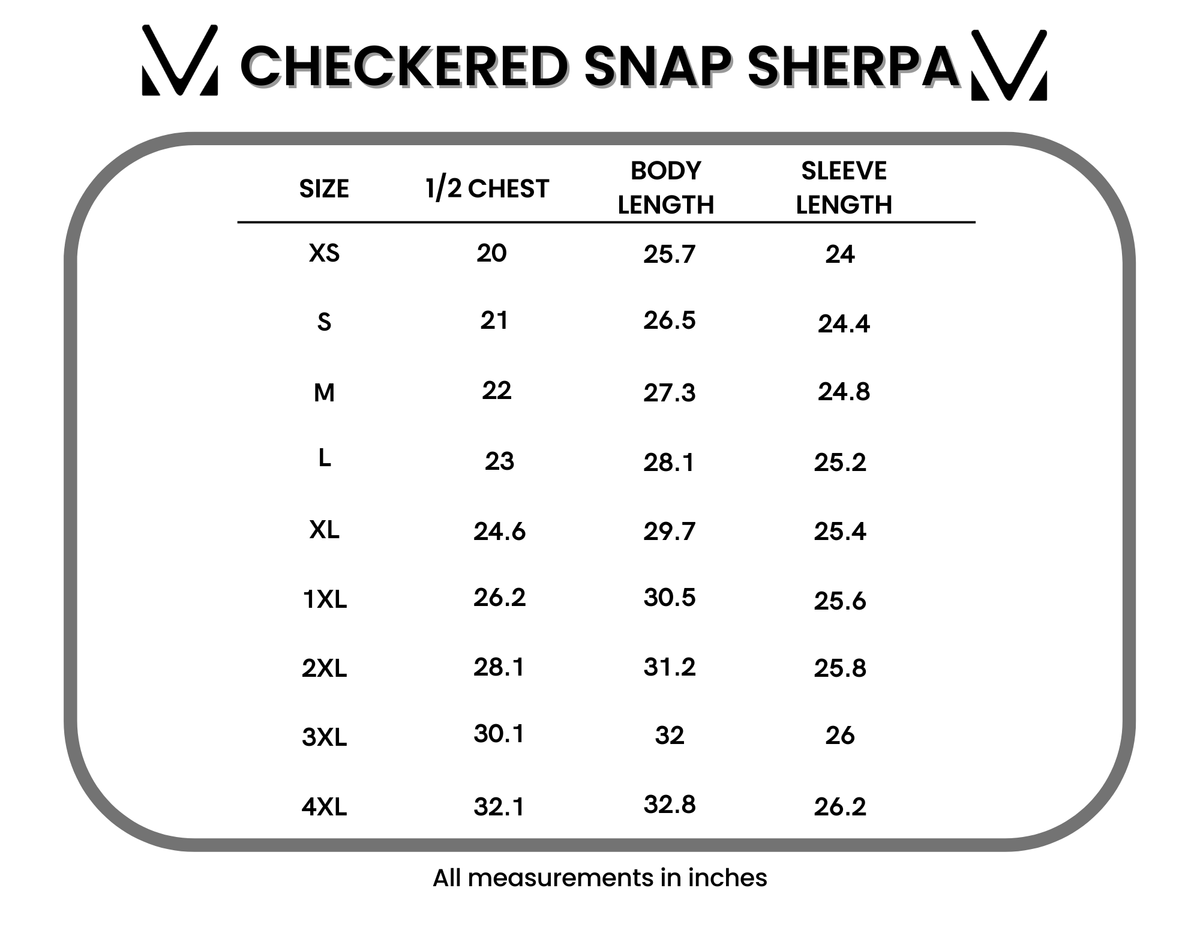 Checkered Snap Sherpa in Ivory