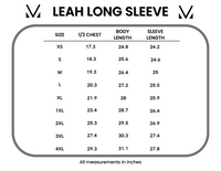 Leah Long Sleeve Top in Red