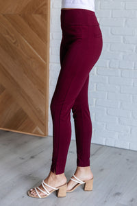 Dear Scarlett Magic Skinny Pants in Wine