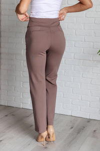 Magic Straight Pants in Dark Mocha